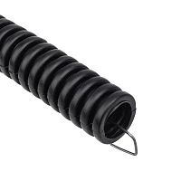 REXANT  Труба гофрированная из ПНД, с зондом, черная, Ø16 мм, (бухта 50 м/уп.)