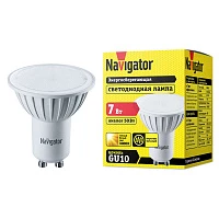 Лампа светодиодная 94 226 NLL-PAR16-7-230-3K-GU10 7Вт 3000К тепл. бел. GU10 480лм 170-260В Navigator