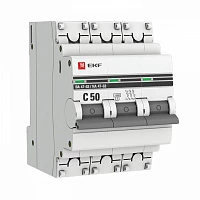Автоматический выключатель EKF PROxima ВА 47-63 (С) 3P 50А 4,5kA
