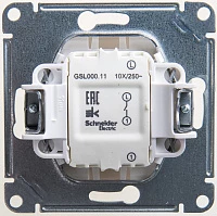 Выключатель Schneider Electric Glossa Перламутр 1-кл сх.1, 10AX