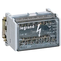 Модульный распределительный блок (кросс-модуль) 2х15 контактов 125A Legrand