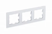 Рамка 3-ая Schneider Electric AtlasDesign Nature Матовое стекло белый