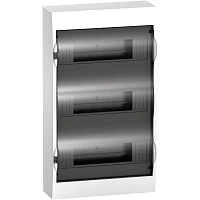 Шкаф навесной Schneider Electric Easy9 на 36 модулей (3x12) с прозрачной дверью с клемниками N+PE