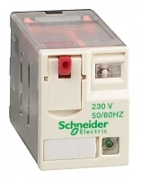 Миниатюрное реле Schneider Electric Zelio Relay RXM 4 контакта, светодиод 230В AC 6A