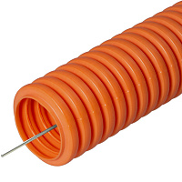 Труба гофрированная ПНД Ø 20 мм оранжевая